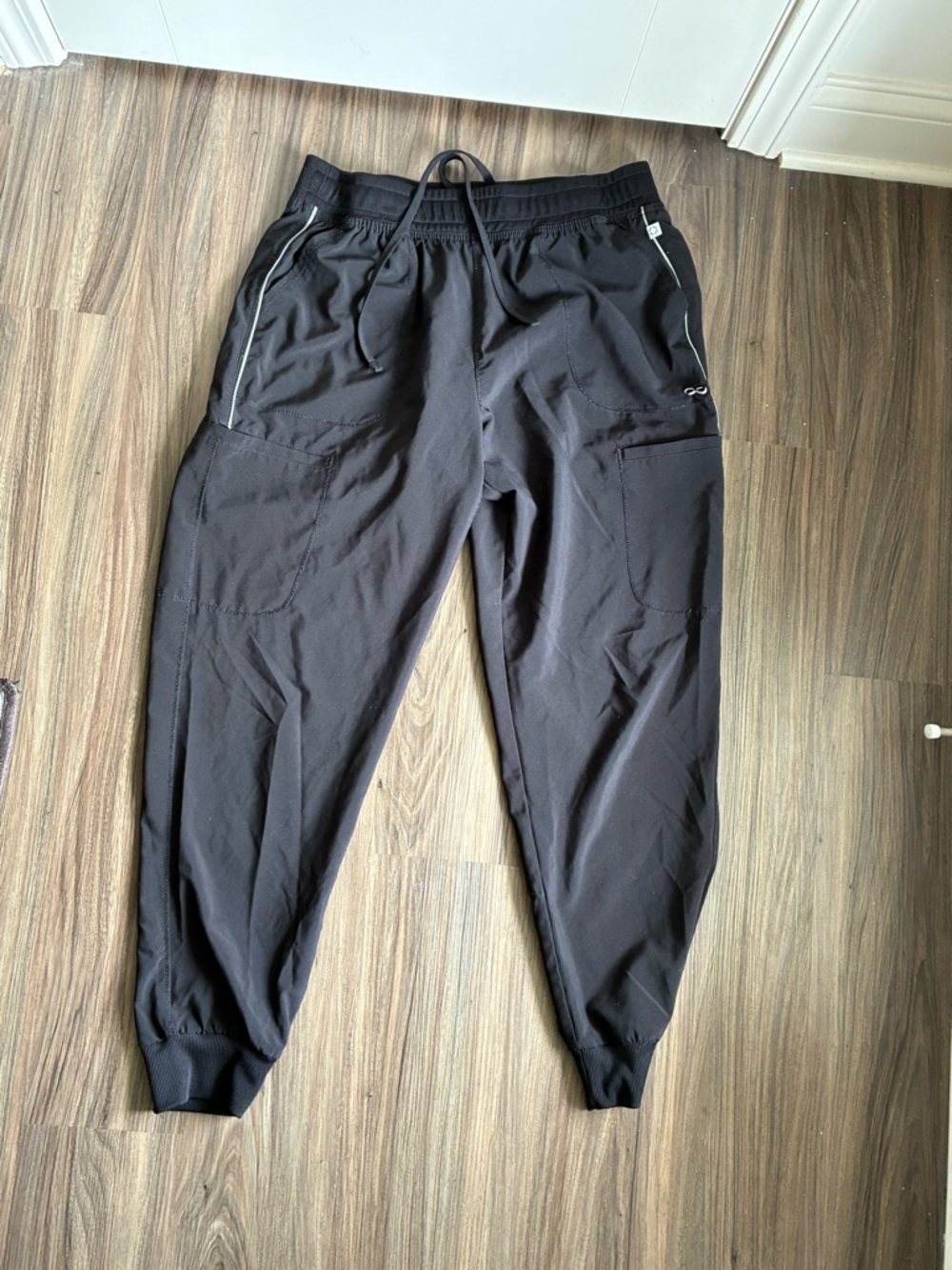 Cherokee Infinity Black Jogger Scrub Pants